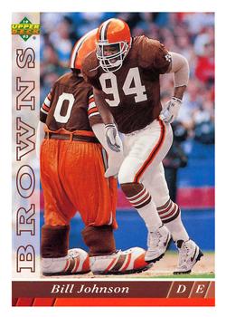#501 Bill Johnson - Cleveland Browns - 1993 Upper Deck Football