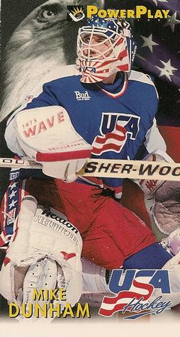 #501 Mike Dunham - USA - 1993-94 Fleer PowerPlay Hockey