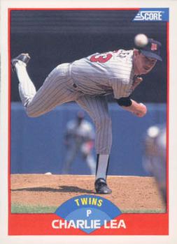 #501 Charlie Lea - Minnesota Twins - 1989 Score Baseball