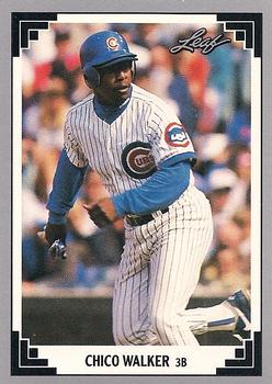 #501 Chico Walker - Chicago Cubs - 1991 Leaf Baseball