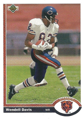 #501 Wendell Davis - Chicago Bears - 1991 Upper Deck Football