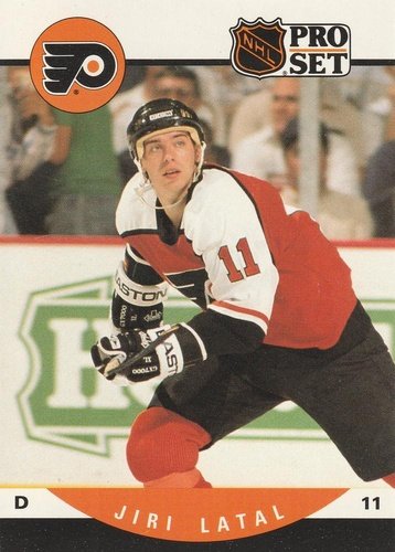 #501 Jiri Latal - Philadelphia Flyers - 1990-91 Pro Set Hockey
