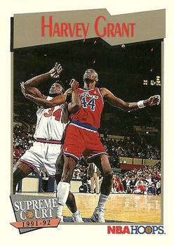#501 Harvey Grant - Washington Bullets - 1991-92 Hoops Basketball