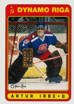 #501 Arturs Irbe - Dinamo Riga - 1990-91 O-Pee-Chee Hockey