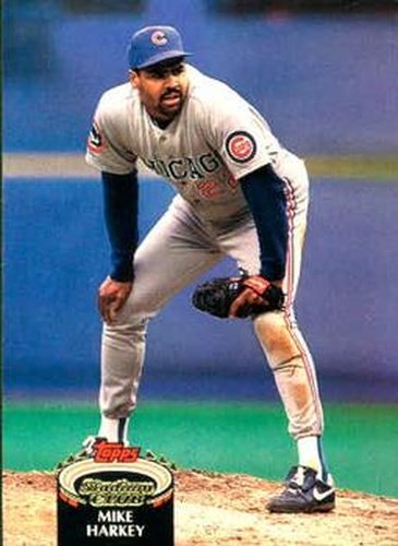 #501 Mike Harkey - Chicago Cubs - 1992 Stadium Club Baseball