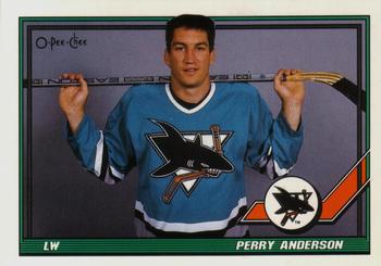 #501 Perry Anderson - San Jose Sharks - 1991-92 O-Pee-Chee Hockey