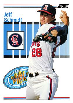 #501 Jeff Schmidt - California Angels - 1993 Score Baseball