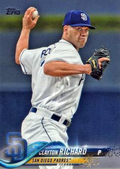 #501 Clayton Richard - San Diego Padres - 2018 Topps Baseball