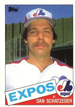 #501 Dan Schatzeder - Montreal Expos - 1985 Topps Baseball