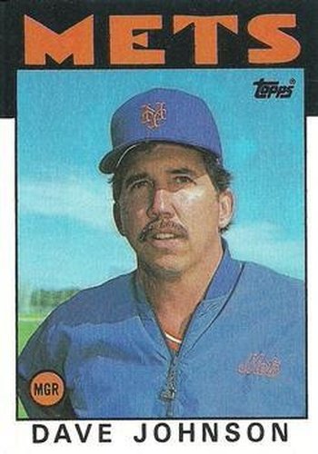 #501 Dave Johnson - New York Mets - 1986 Topps Baseball