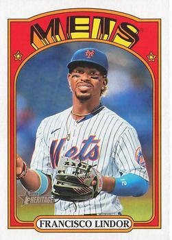 #501 Francisco Lindor - New York Mets - 2021 Topps Heritage Baseball