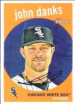 #501 John Danks - Chicago White Sox - 2008 Topps Heritage Baseball