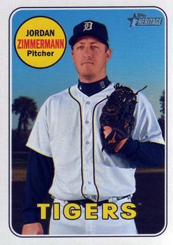 #501 Jordan Zimmermann - Detroit Tigers - 2018 Topps Heritage Baseball