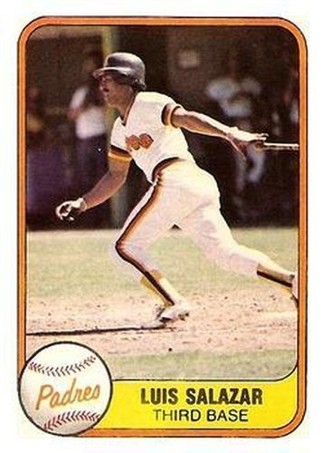#501 Luis Salazar - San Diego Padres - 1981 Fleer Baseball