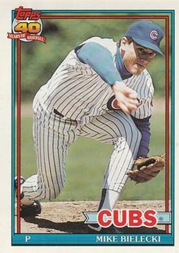 #501 Mike Bielecki - Chicago Cubs - 1991 O-Pee-Chee Baseball