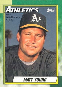 #501 Matt Young - Seattle Mariners - 1990 O-Pee-Chee Baseball