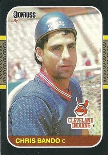 #501 Chris Bando - Cleveland Indians - 1987 Donruss Baseball