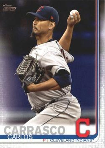 #501a Carlos Carrasco - Cleveland Indians - 2019 Topps Baseball