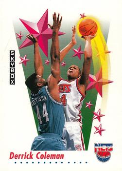 #502 Derrick Coleman - New Jersey Nets - 1991-92 SkyBox Basketball