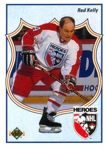 #502 Red Kelly - Detroit Red Wings - 1990-91 Upper Deck Hockey