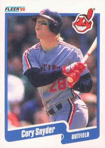 #502 Cory Snyder - Cleveland Indians - 1990 Fleer USA Baseball