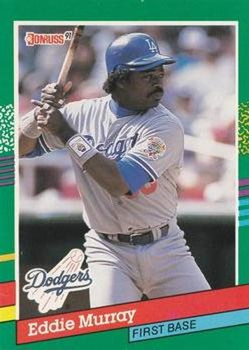 #502 Eddie Murray - Los Angeles Dodgers - 1991 Donruss Baseball