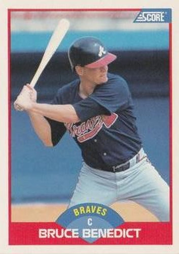 #502 Bruce Benedict - Atlanta Braves - 1989 Score Baseball