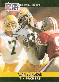 #502 Alan Veingrad - Green Bay Packers - 1990 Pro Set Football