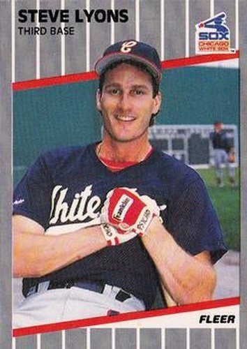 #502 Steve Lyons - Chicago White Sox - 1989 Fleer Baseball