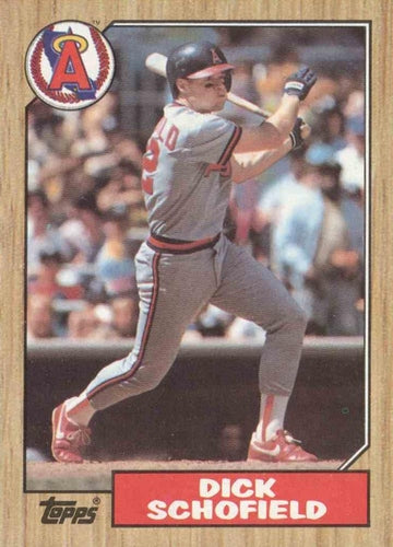 #502 Dick Schofield - California Angels - 1987 Topps Baseball