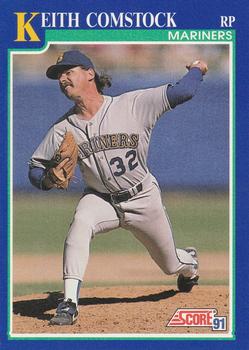 #502 Keith Comstock - Seattle Mariners - 1991 Score Baseball