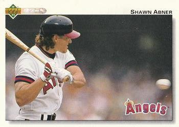 #502 Shawn Abner - California Angels - 1992 Upper Deck Baseball