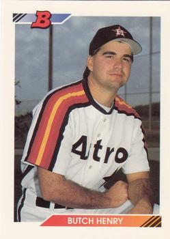 #502 Butch Henry - Houston Astros - 1992 Bowman Baseball