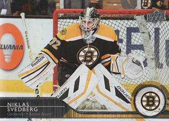 #502 Niklas Svedberg - Boston Bruins - 2014-15 Upper Deck Hockey