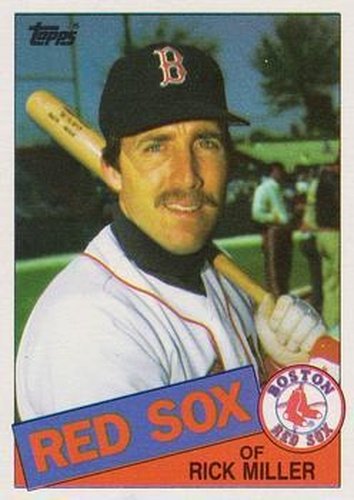 #502 Rick Miller - Boston Red Sox - 1985 Topps Baseball
