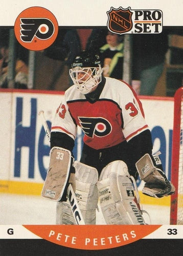 #502 Pete Peeters - Philadelphia Flyers - 1990-91 Pro Set Hockey