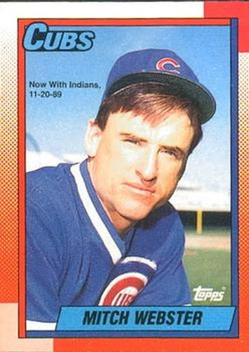 #502 Mitch Webster - Cleveland Indians - 1990 O-Pee-Chee Baseball