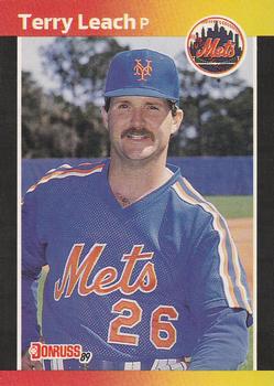 #502 Terry Leach - New York Mets - 1989 Donruss Baseball