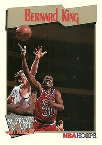 #502 Bernard King - Washington Bullets - 1991-92 Hoops Basketball