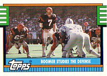 #502 Boomer Esiason - Cincinnati Bengals - 1990 Topps Football