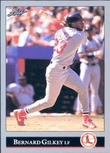 #502 Bernard Gilkey - St. Louis Cardinals - 1992 Leaf Baseball