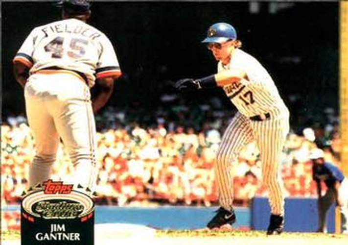#502 Jim Gantner - Milwaukee Brewers - 1992 Stadium Club Baseball