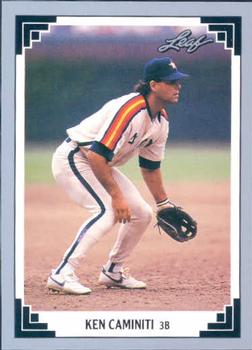 #502 Ken Caminiti - Houston Astros - 1991 Leaf Baseball