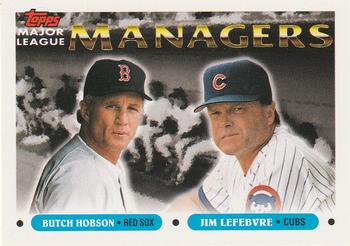 #502 Butch Hobson / Jim Lefebvre - Boston Red Sox / Chicago Cubs - 1993 Topps Baseball