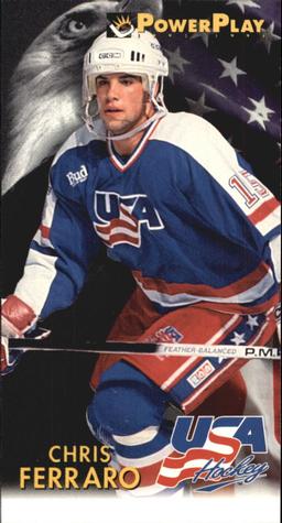 #502 Chris Ferraro - USA - 1993-94 Fleer PowerPlay Hockey