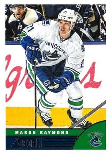 #502 Mason Raymond - Vancouver Canucks - 2013-14 Score Hockey