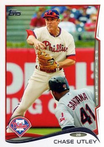 #502a Chase Utley - Philadelphia Phillies - 2014 Topps Baseball