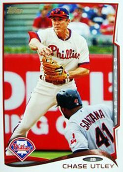 #502b Chase Utley - Philadelphia Phillies - 2014 Topps Baseball
