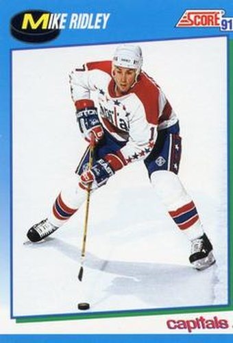 #503 Mike Ridley - Washington Capitals - 1991-92 Score Canadian Hockey