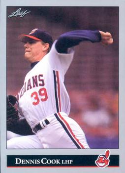 #503 Dennis Cook - Cleveland Indians - 1992 Leaf Baseball